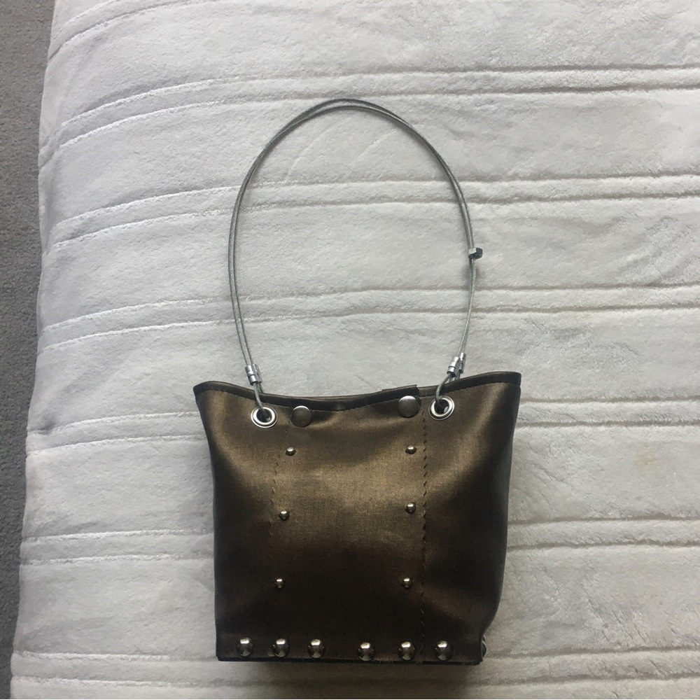 Elegant Brown Studded Women's Bag